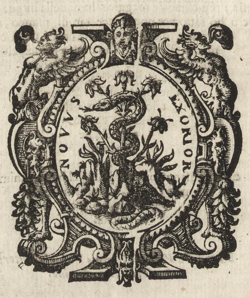 An illustration from Le vite de' più eccellenti pittori, scultori et architetti, 1647, leaf 455