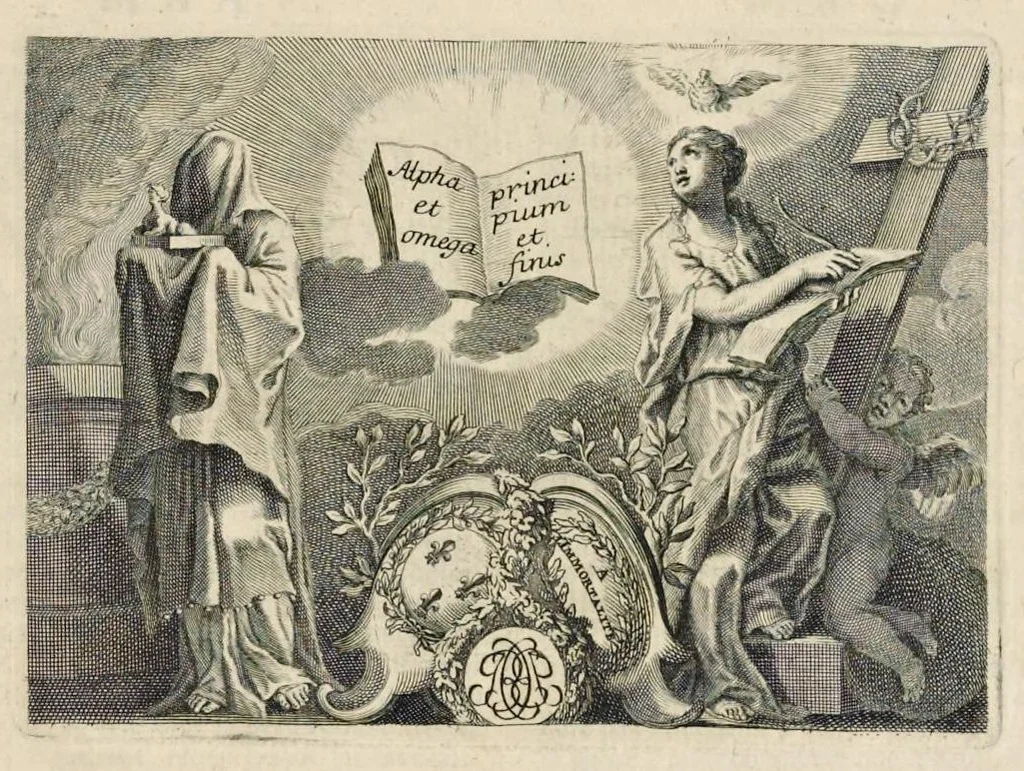 An illustration from Le dictionnaire des arts et des sciences, 1694, leaf 4
