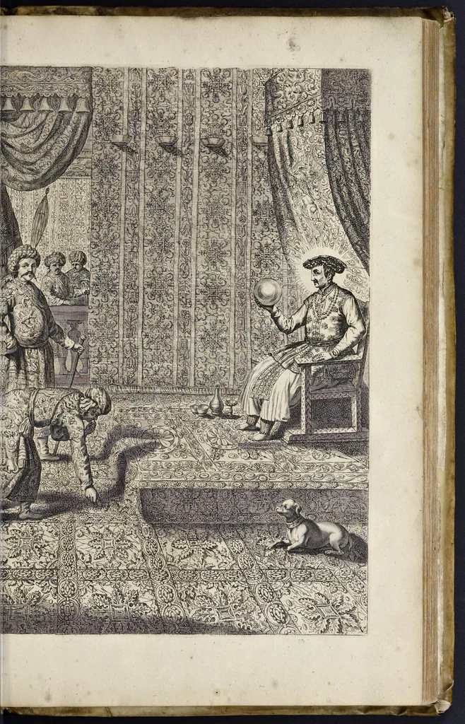 An illustration from Athanasii Kircheri e Soc. Jesu China monumentis, quà sacris quà profanis, nec non variis naturae & artis spectaculis, aliarumque rerum memorabilium argumentis illustrata, auspiciis Leopoldi Primi roman. imper, 1667, leaf 114