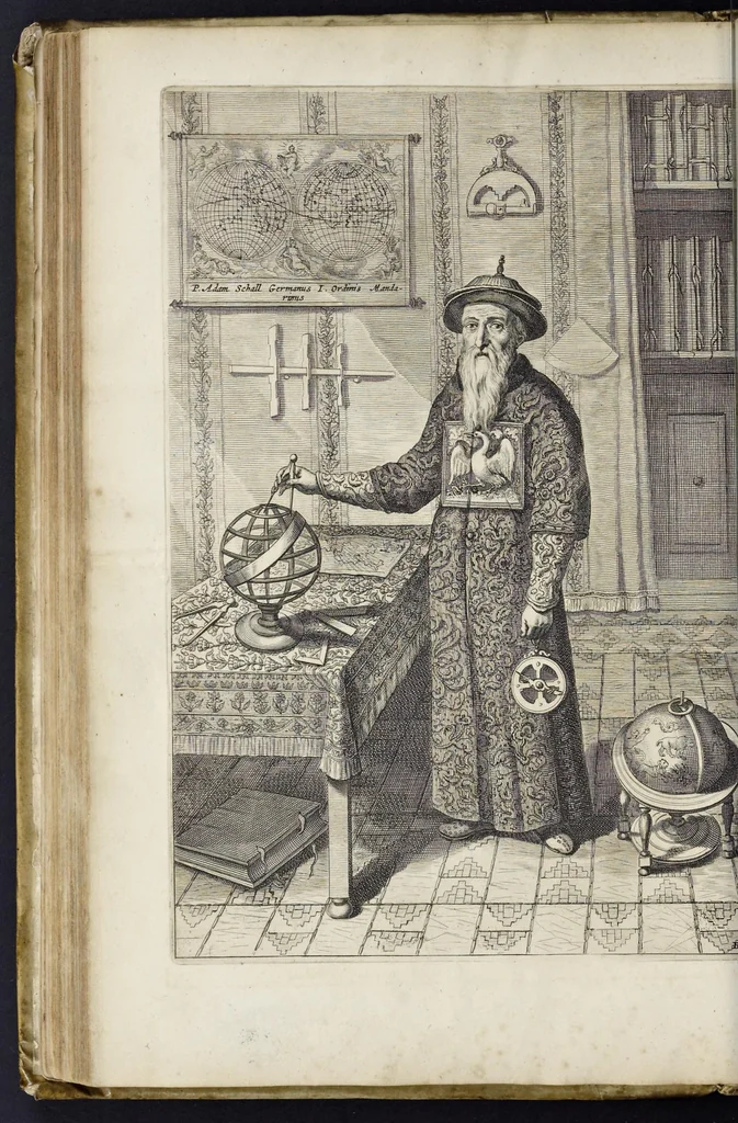 An illustration from Athanasii Kircheri e Soc. Jesu China monumentis, quà sacris quà profanis, nec non variis naturae & artis spectaculis, aliarumque rerum memorabilium argumentis illustrata, auspiciis Leopoldi Primi roman. imper, 1667, leaf 151