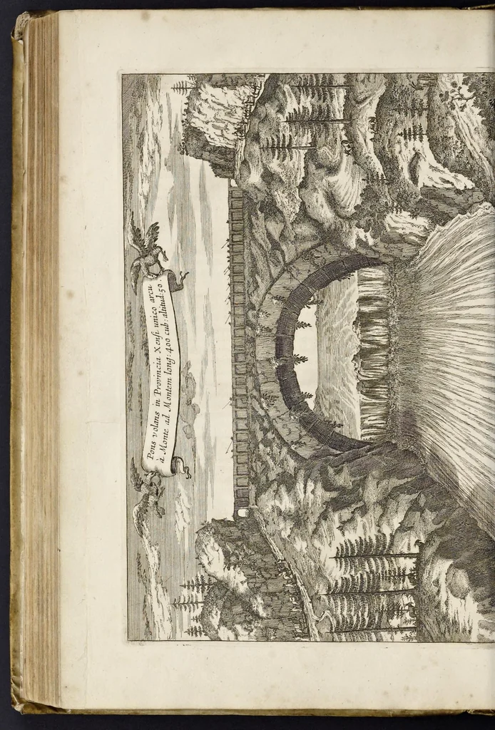An illustration from Athanasii Kircheri e Soc. Jesu China monumentis, quà sacris quà profanis, nec non variis naturae & artis spectaculis, aliarumque rerum memorabilium argumentis illustrata, auspiciis Leopoldi Primi roman. imper, 1667, leaf 287