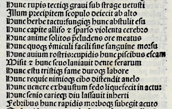 An illustration from Librorum Francisci Petrarche impressorum annotatio, 1501, leaf 358