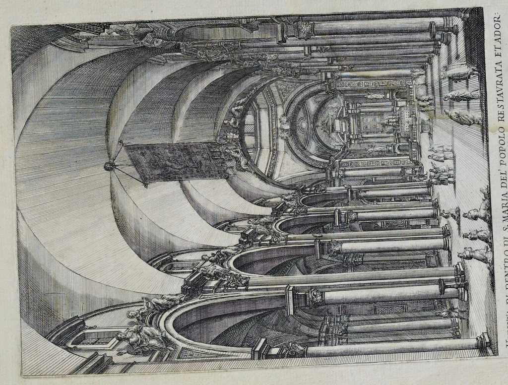 An illustration from Il nuouo teatro delle fabriche et edificii in prospettiua di Roma moderna : sotto il felice pontificato di N.S. papa Alessandro VII, 1665, leaf 102
