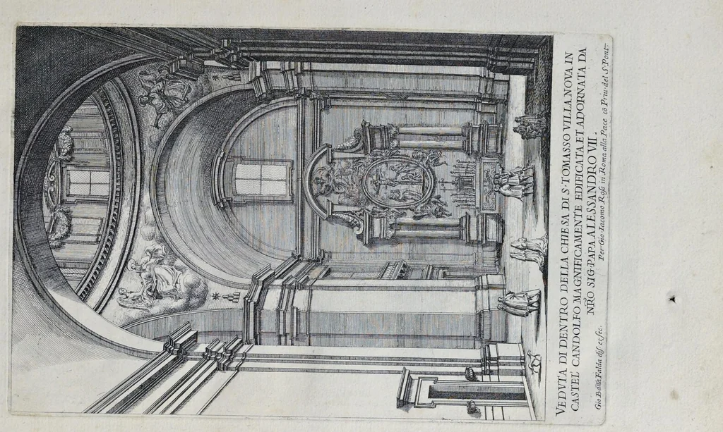 An illustration from Il nuouo teatro delle fabriche et edificii in prospettiua di Roma moderna : sotto il felice pontificato di N.S. papa Alessandro VII, 1665, leaf 16