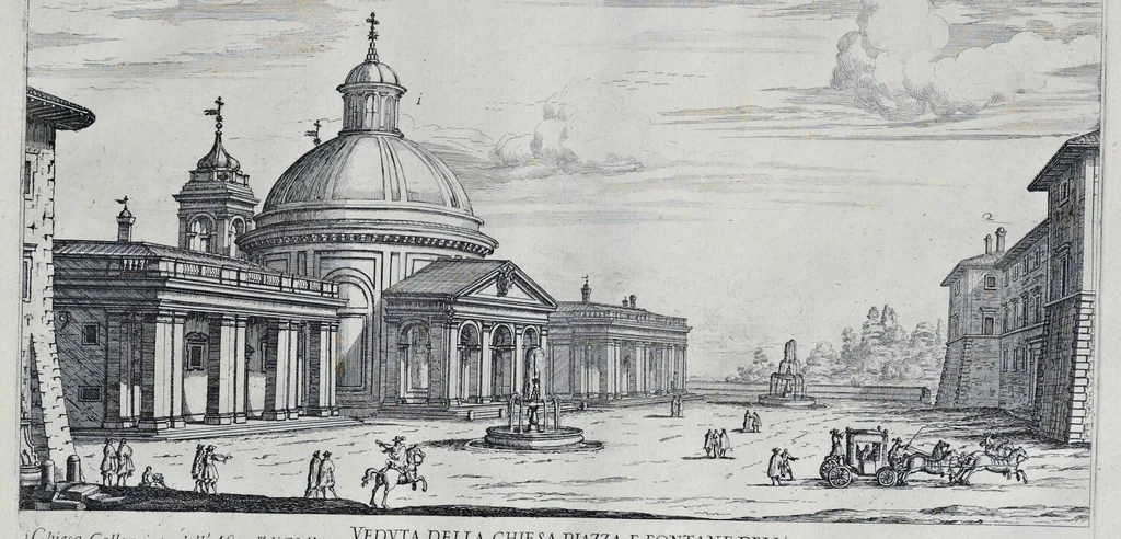 An illustration from Il nuouo teatro delle fabriche et edificii in prospettiua di Roma moderna : sotto il felice pontificato di N.S. papa Alessandro VII, 1665, leaf 20