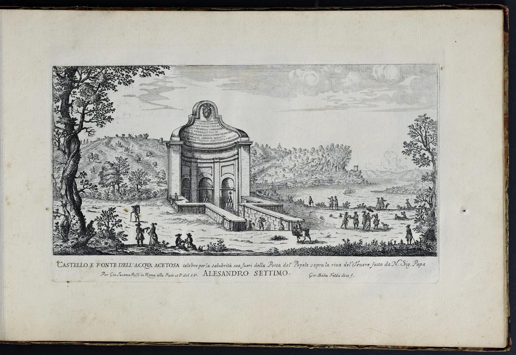 An illustration from Il nuouo teatro delle fabriche et edificii in prospettiua di Roma moderna : sotto il felice pontificato di N.S. papa Alessandro VII, 1665, leaf 32