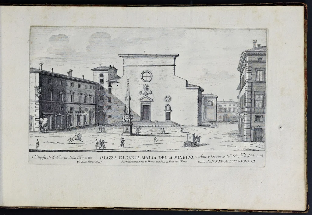 An illustration from Il nuouo teatro delle fabriche et edificii in prospettiua di Roma moderna : sotto il felice pontificato di N.S. papa Alessandro VII, 1665, leaf 34