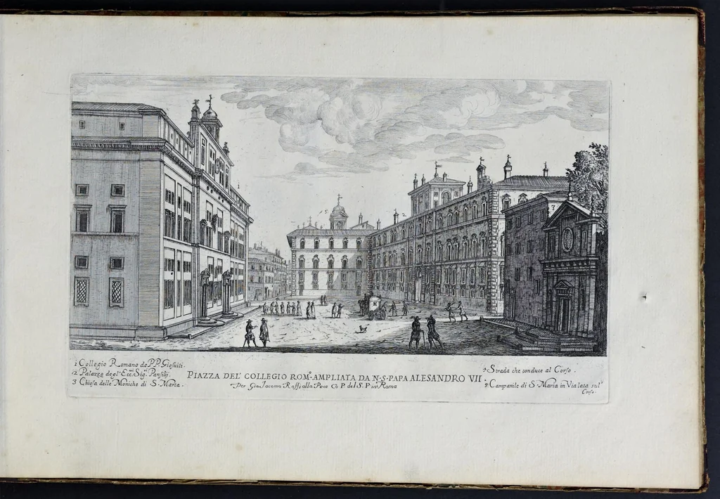 An illustration from Il nuouo teatro delle fabriche et edificii in prospettiua di Roma moderna : sotto il felice pontificato di N.S. papa Alessandro VII, 1665, leaf 50