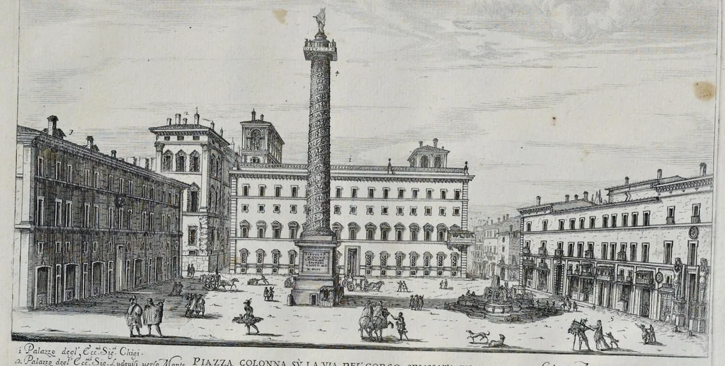 An illustration from Il nuouo teatro delle fabriche et edificii in prospettiua di Roma moderna : sotto il felice pontificato di N.S. papa Alessandro VII, 1665, leaf 52