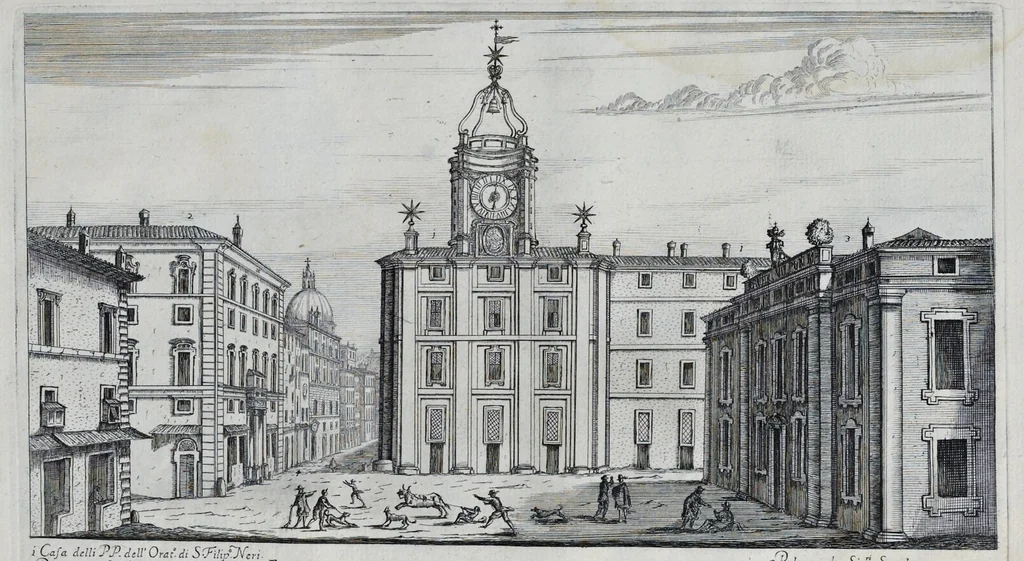 An illustration from Il nuouo teatro delle fabriche et edificii in prospettiua di Roma moderna : sotto il felice pontificato di N.S. papa Alessandro VII, 1665, leaf 74