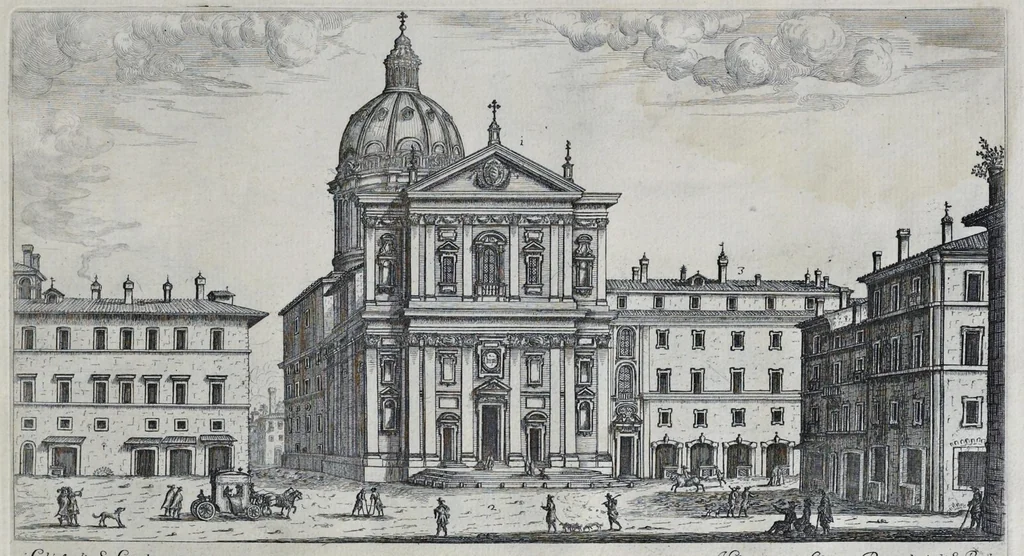 An illustration from Il nuouo teatro delle fabriche et edificii in prospettiua di Roma moderna : sotto il felice pontificato di N.S. papa Alessandro VII, 1665, leaf 80