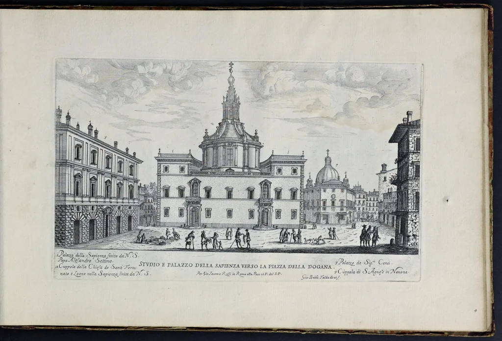 An illustration from Il nuouo teatro delle fabriche et edificii in prospettiua di Roma moderna : sotto il felice pontificato di N.S. papa Alessandro VII, 1665, leaf 82
