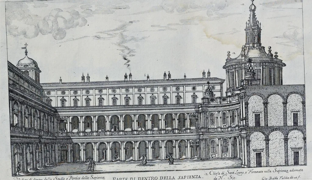 An illustration from Il nuouo teatro delle fabriche et edificii in prospettiua di Roma moderna : sotto il felice pontificato di N.S. papa Alessandro VII, 1665, leaf 84