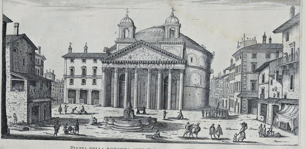 An illustration from Il nuouo teatro delle fabriche et edificii in prospettiua di Roma moderna : sotto il felice pontificato di N.S. papa Alessandro VII, 1665, leaf 86