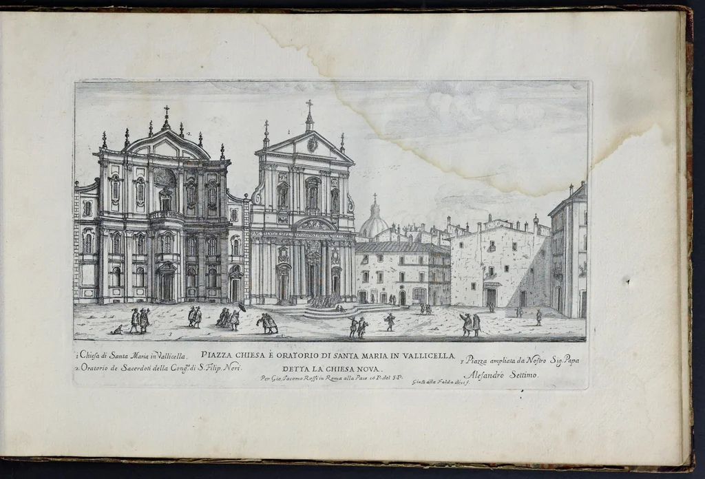 An illustration from Il nuouo teatro delle fabriche et edificii in prospettiua di Roma moderna : sotto il felice pontificato di N.S. papa Alessandro VII, 1665, leaf 88