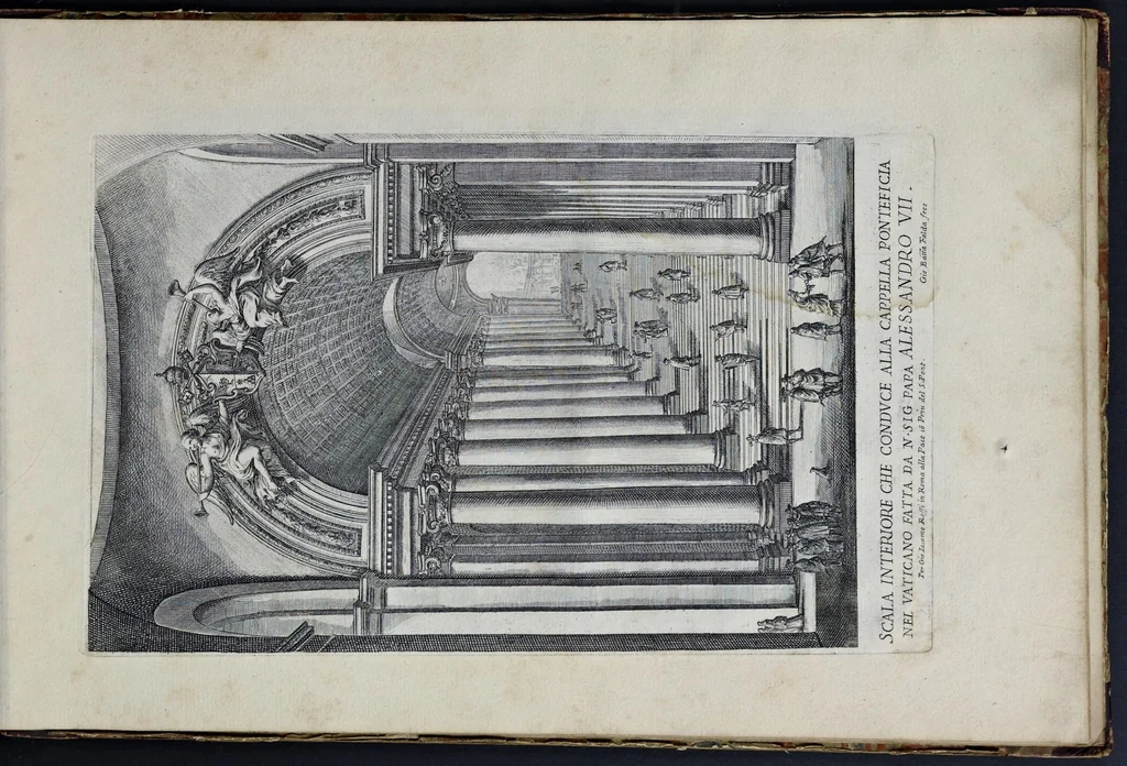 An illustration from Il nuouo teatro delle fabriche et edificii in prospettiua di Roma moderna : sotto il felice pontificato di N.S. papa Alessandro VII, 1665, leaf 96