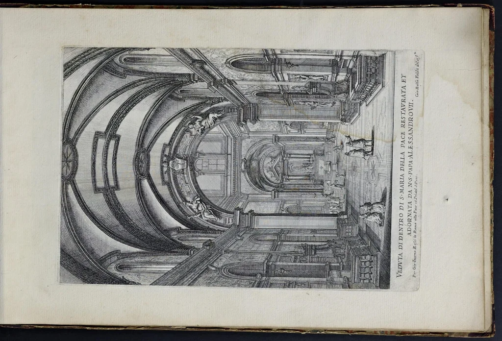 An illustration from Il nuouo teatro delle fabriche et edificii in prospettiua di Roma moderna : sotto il felice pontificato di N.S. papa Alessandro VII, 1665, leaf 98
