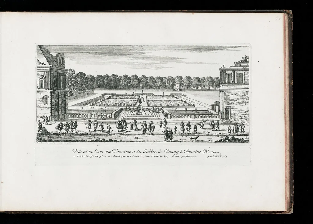 An illustration from [Perelle engravings of Paris, royal residences, chateaux of France with additional engravings by Silvestre and Aveline], 1640, leaf 104