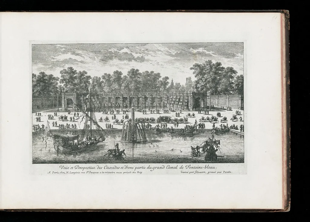 An illustration from [Perelle engravings of Paris, royal residences, chateaux of France with additional engravings by Silvestre and Aveline], 1640, leaf 106