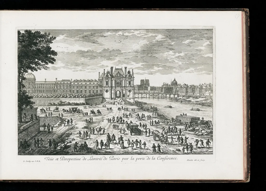 An illustration from [Perelle engravings of Paris, royal residences, chateaux of France with additional engravings by Silvestre and Aveline], 1640, leaf 118