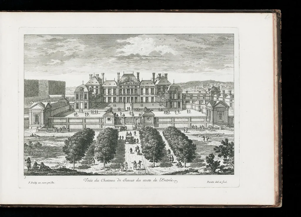 An illustration from [Perelle engravings of Paris, royal residences, chateaux of France with additional engravings by Silvestre and Aveline], 1640, leaf 134