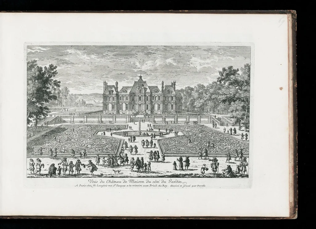 An illustration from [Perelle engravings of Paris, royal residences, chateaux of France with additional engravings by Silvestre and Aveline], 1640, leaf 142