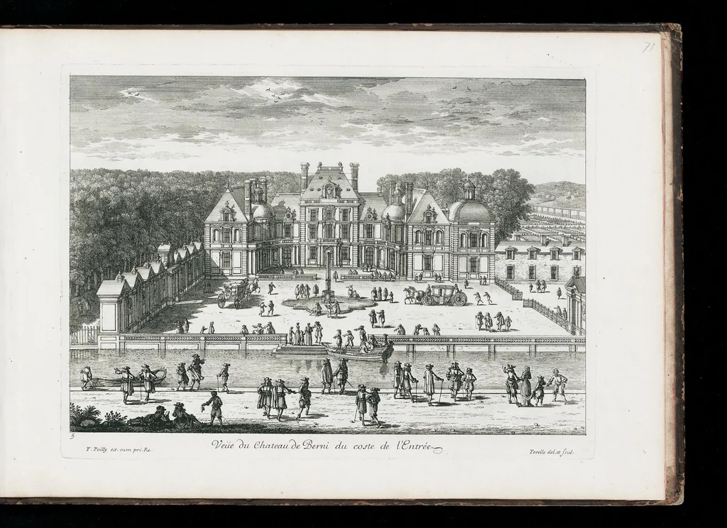 An illustration from [Perelle engravings of Paris, royal residences, chateaux of France with additional engravings by Silvestre and Aveline], 1640, leaf 146