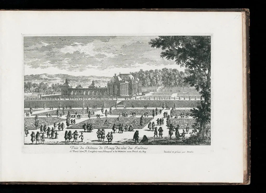 An illustration from [Perelle engravings of Paris, royal residences, chateaux of France with additional engravings by Silvestre and Aveline], 1640, leaf 150