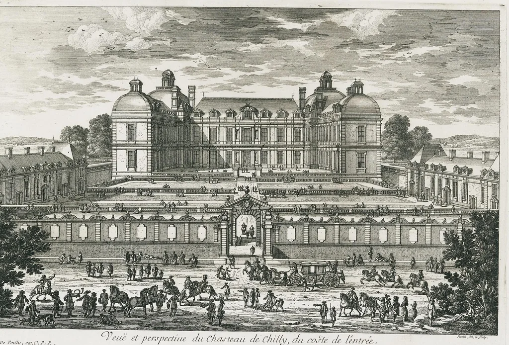 An illustration from [Perelle engravings of Paris, royal residences, chateaux of France with additional engravings by Silvestre and Aveline], 1640, leaf 154