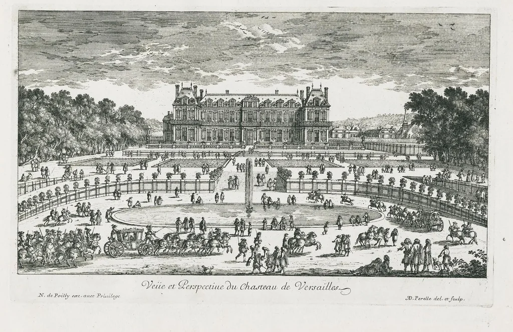 An illustration from [Perelle engravings of Paris, royal residences, chateaux of France with additional engravings by Silvestre and Aveline], 1640, leaf 16