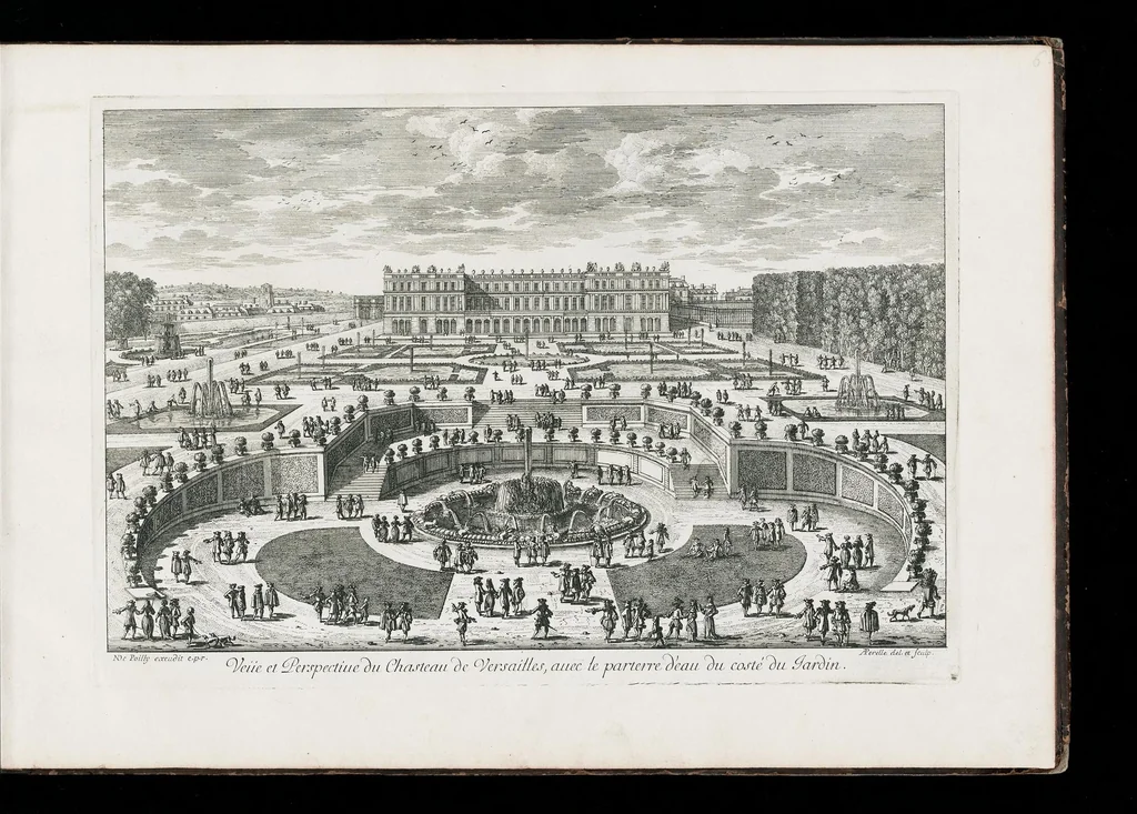 An illustration from [Perelle engravings of Paris, royal residences, chateaux of France with additional engravings by Silvestre and Aveline], 1640, leaf 18