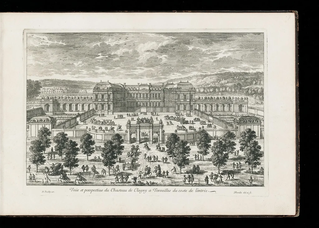 An illustration from [Perelle engravings of Paris, royal residences, chateaux of France with additional engravings by Silvestre and Aveline], 1640, leaf 20