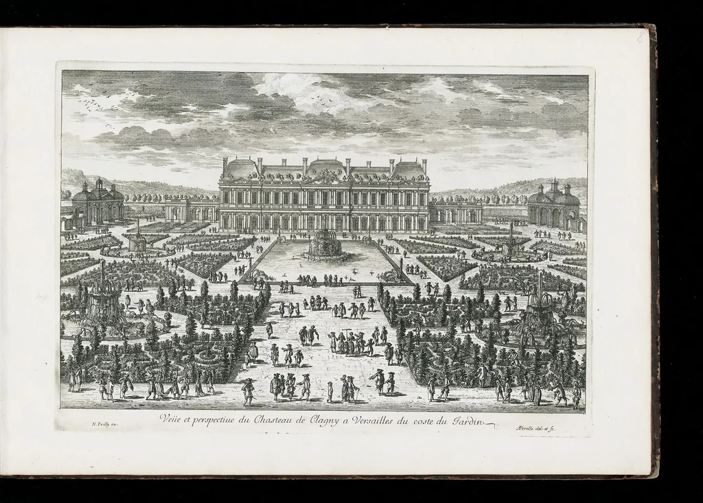 An illustration from [Perelle engravings of Paris, royal residences, chateaux of France with additional engravings by Silvestre and Aveline], 1640, leaf 22