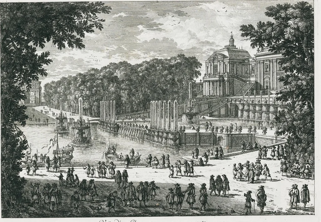 An illustration from [Perelle engravings of Paris, royal residences, chateaux of France with additional engravings by Silvestre and Aveline], 1640, leaf 52