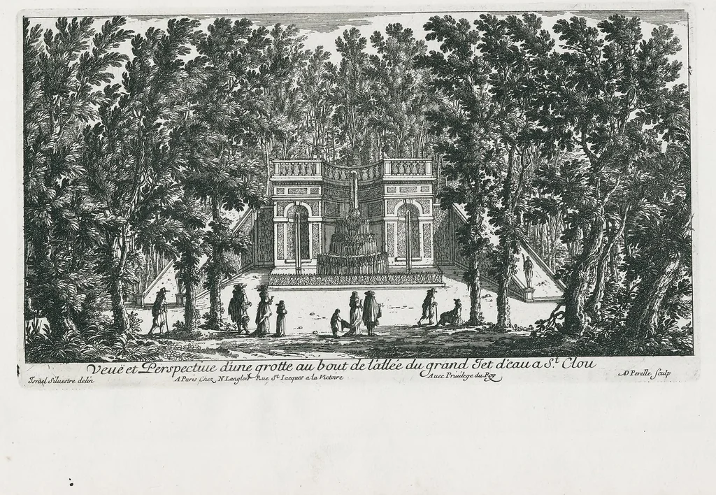 An illustration from [Perelle engravings of Paris, royal residences, chateaux of France with additional engravings by Silvestre and Aveline], 1640, leaf 60