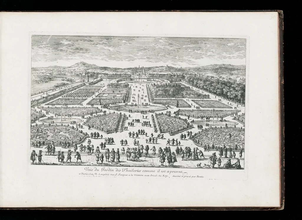 An illustration from [Perelle engravings of Paris, royal residences, chateaux of France with additional engravings by Silvestre and Aveline], 1640, leaf 74