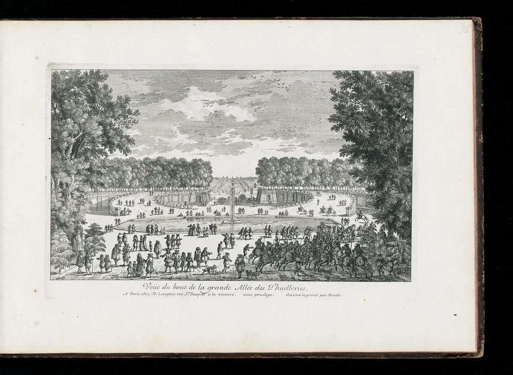 An illustration from [Perelle engravings of Paris, royal residences, chateaux of France with additional engravings by Silvestre and Aveline], 1640, leaf 76