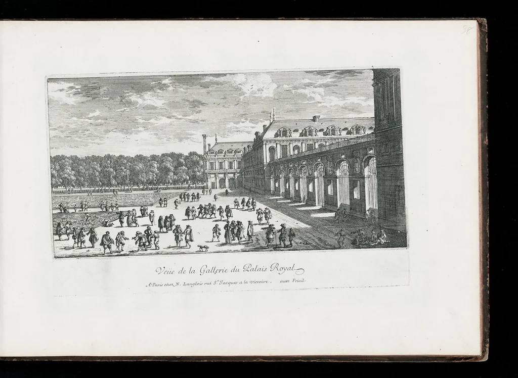 An illustration from [Perelle engravings of Paris, royal residences, chateaux of France with additional engravings by Silvestre and Aveline], 1640, leaf 80