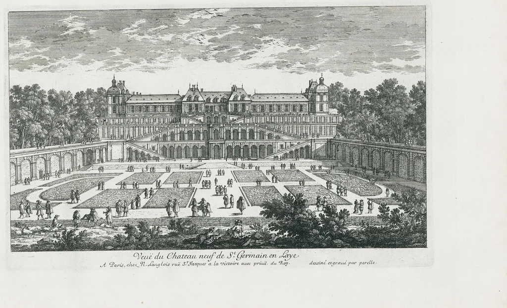 An illustration from [Perelle engravings of Paris, royal residences, chateaux of France with additional engravings by Silvestre and Aveline], 1640, leaf 84