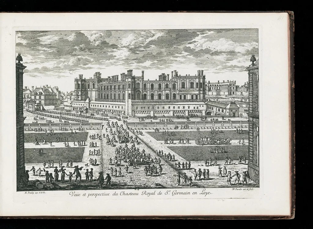 An illustration from [Perelle engravings of Paris, royal residences, chateaux of France with additional engravings by Silvestre and Aveline], 1640, leaf 86