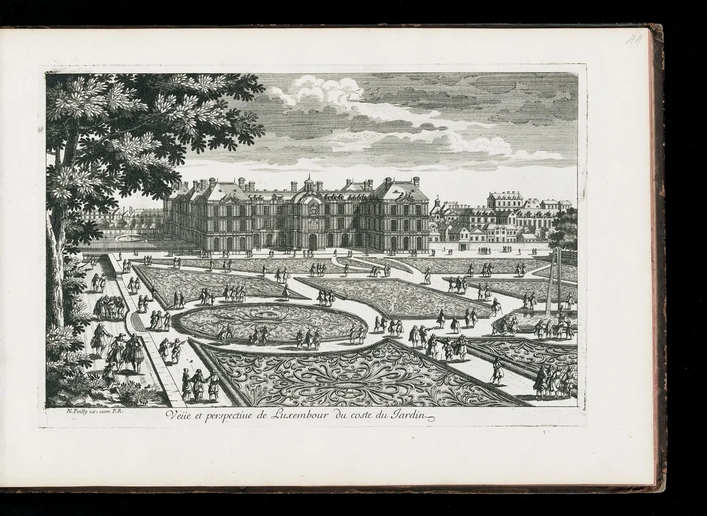 An illustration from [Perelle engravings of Paris, royal residences, chateaux of France with additional engravings by Silvestre and Aveline], 1640, leaf 92
