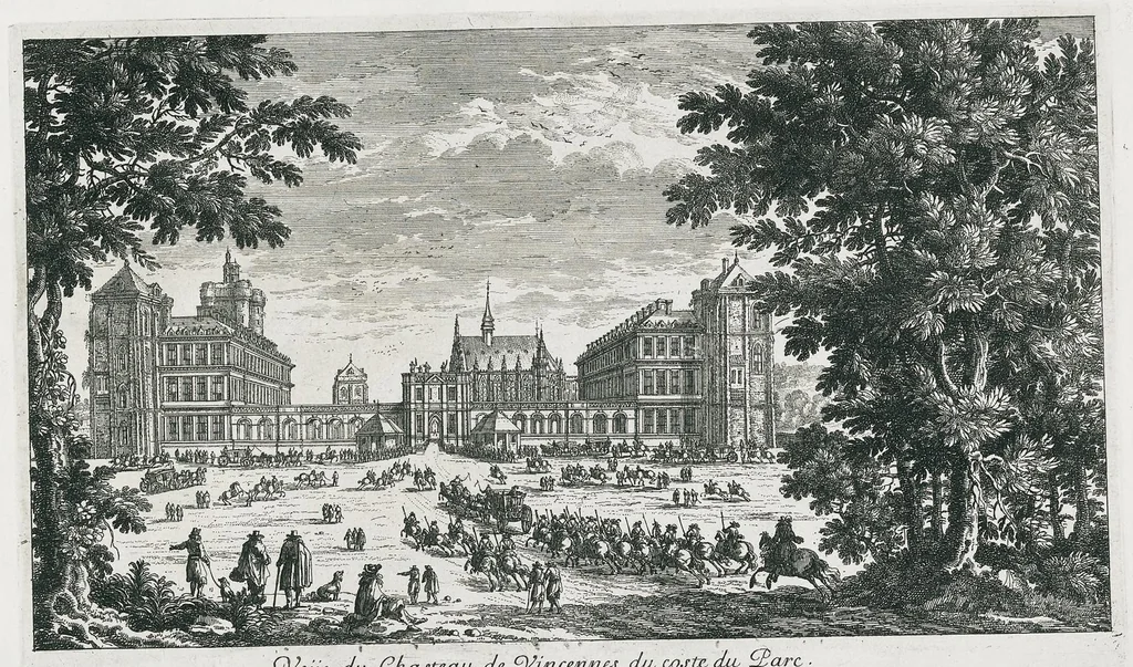 An illustration from [Perelle engravings of Paris, royal residences, chateaux of France with additional engravings by Silvestre and Aveline], 1640, leaf 96