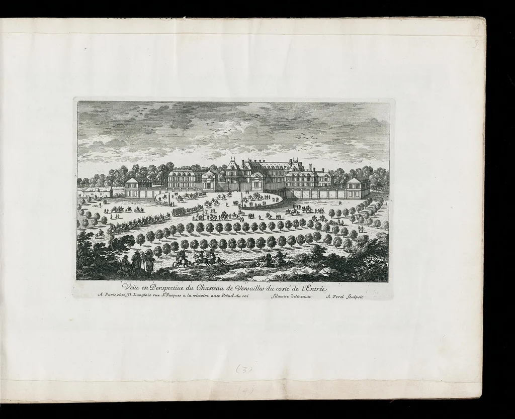 An illustration from [Perelle engravings of Paris, royal residences, chateaux of France with additional engravings by Silvestre and Aveline], 1640, leaf 12