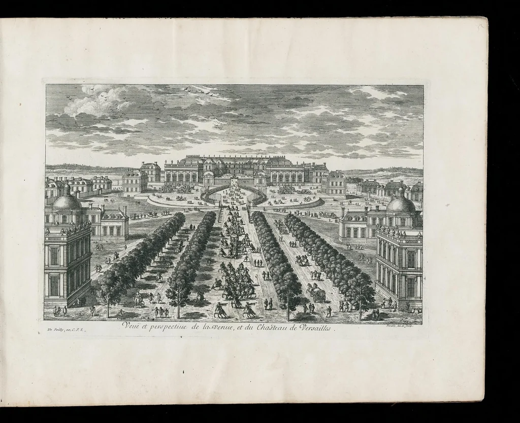 An illustration from [Perelle engravings of Paris, royal residences, chateaux of France with additional engravings by Silvestre and Aveline], 1640, leaf 16