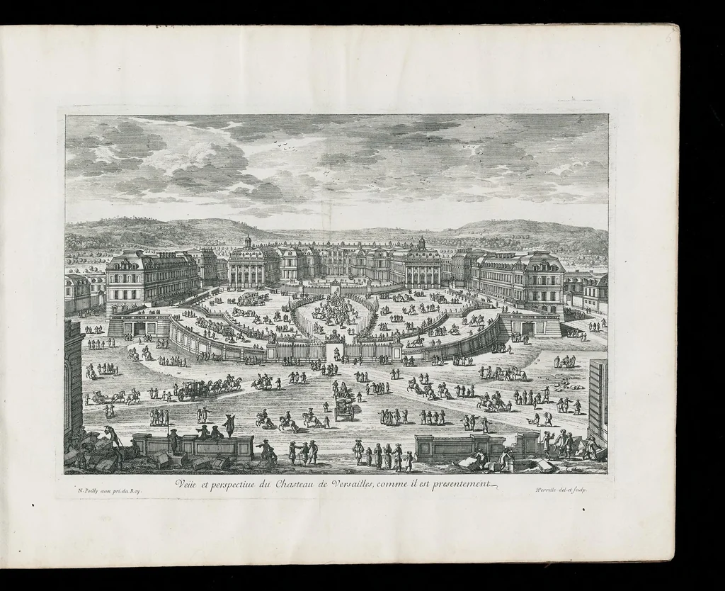 An illustration from [Perelle engravings of Paris, royal residences, chateaux of France with additional engravings by Silvestre and Aveline], 1640, leaf 18