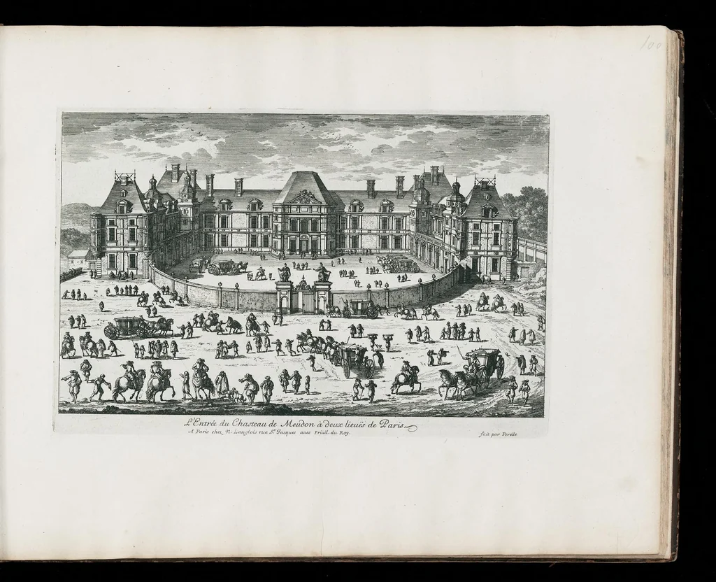 An illustration from [Perelle engravings of Paris, royal residences, chateaux of France with additional engravings by Silvestre and Aveline], 1640, leaf 206