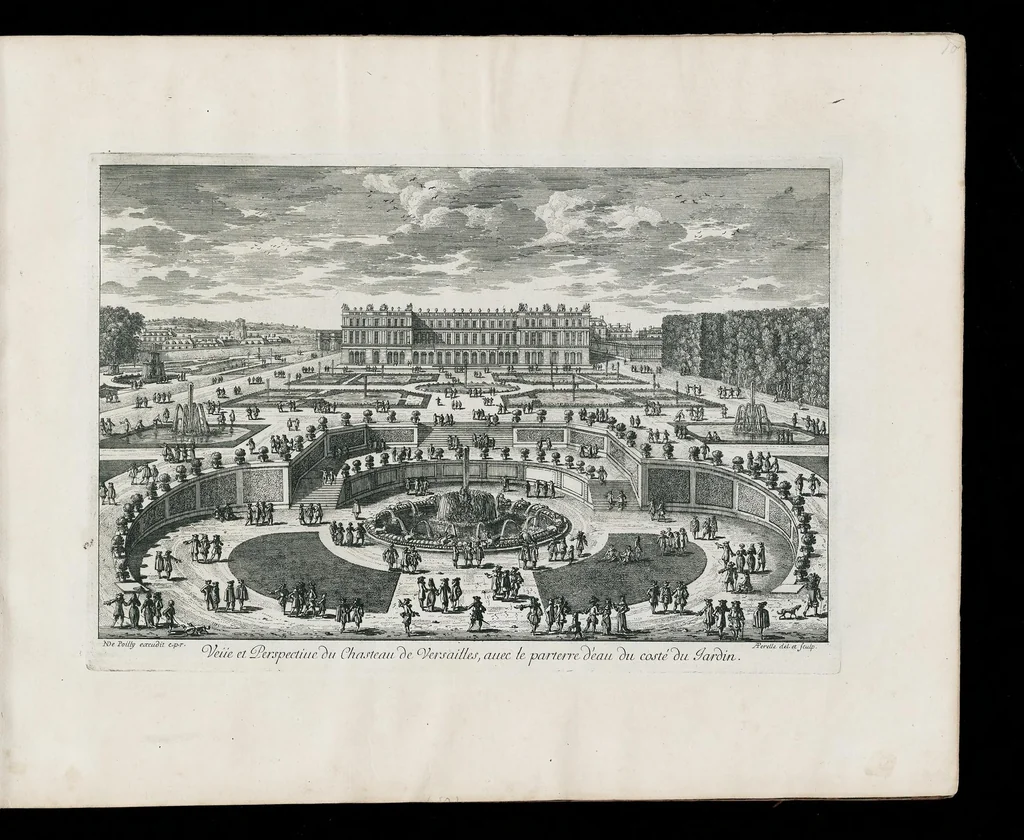 An illustration from [Perelle engravings of Paris, royal residences, chateaux of France with additional engravings by Silvestre and Aveline], 1640, leaf 26
