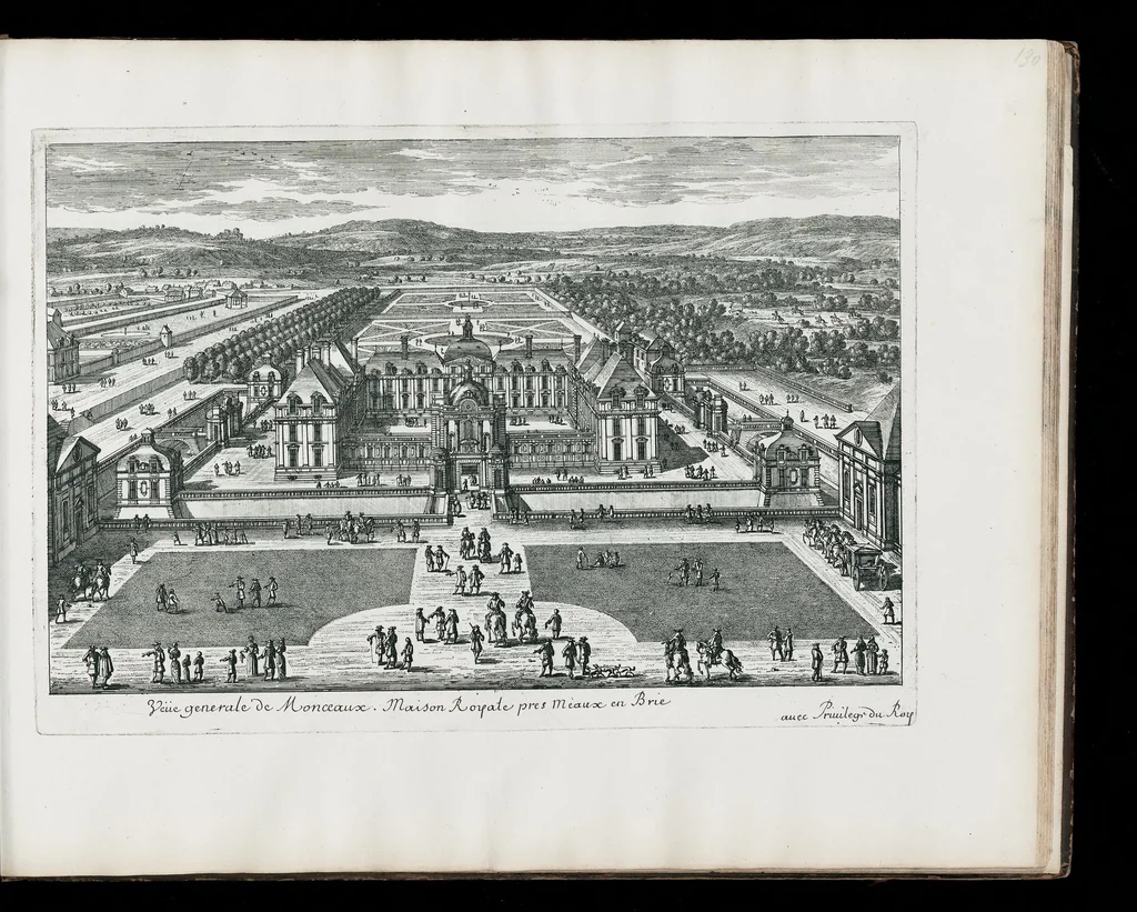 An illustration from [Perelle engravings of Paris, royal residences, chateaux of France with additional engravings by Silvestre and Aveline], 1640, leaf 268