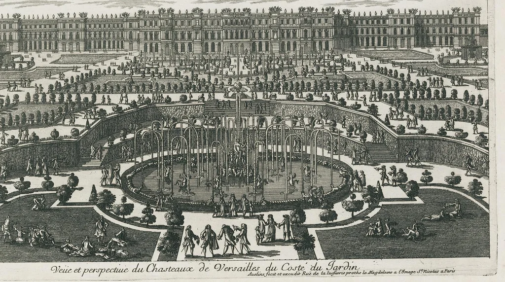 An illustration from [Perelle engravings of Paris, royal residences, chateaux of France with additional engravings by Silvestre and Aveline], 1640, leaf 28
