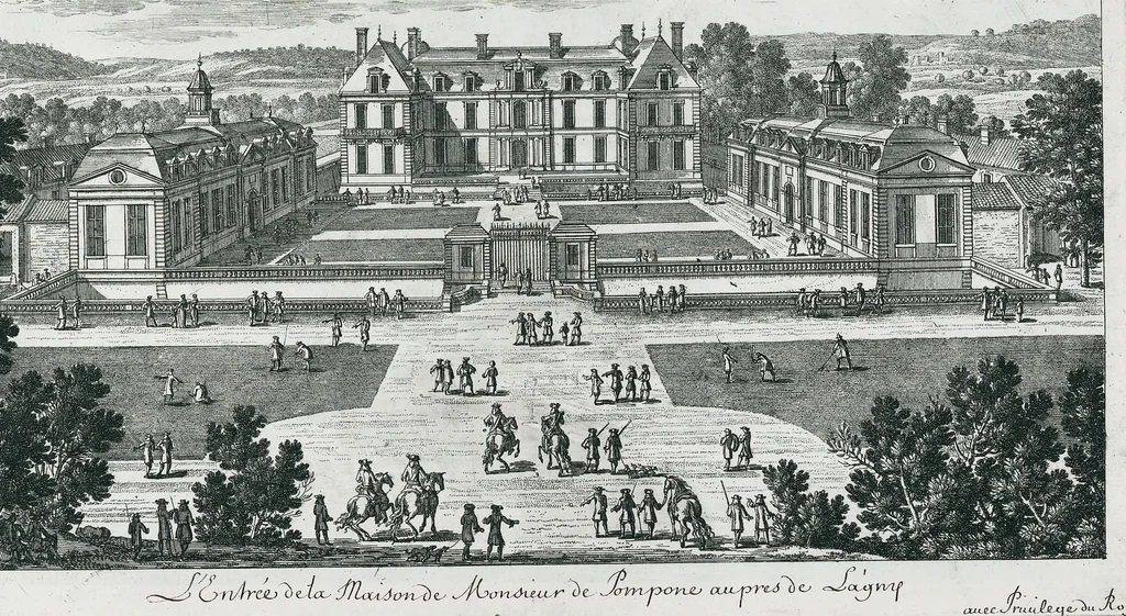An illustration from [Perelle engravings of Paris, royal residences, chateaux of France with additional engravings by Silvestre and Aveline], 1640, leaf 294